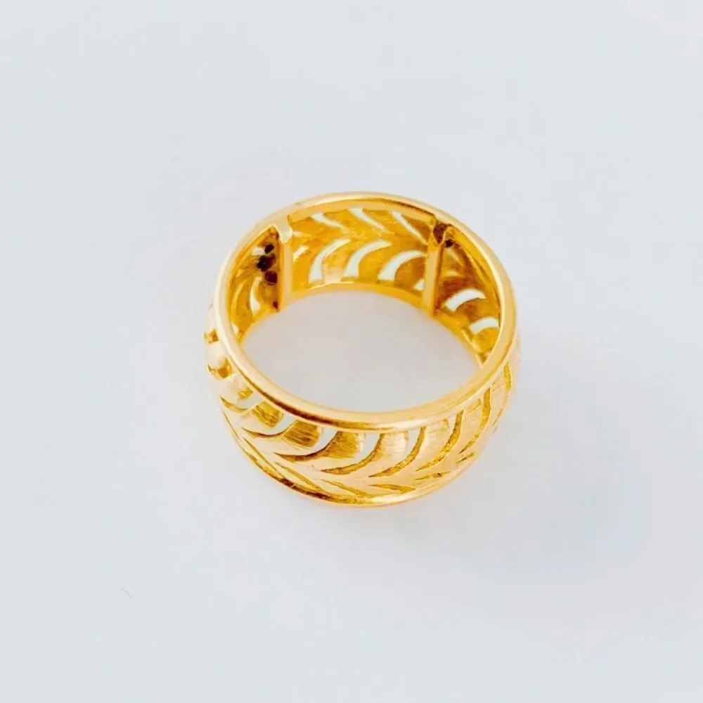 Vintage Tiffany & Co. 18K Villa Paloma Palm Ring - Picture 11 of 16